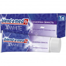 Зубна паста Blend-a-med 3D White Класична свіжість 75 мл (8006540792971)