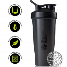 Шейкер спортивний BlenderBottle Classic Loop 28oz/820ml Black (Loop 28 Black)