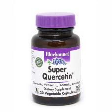 Вітамінно-мінеральний комплекс Bluebonnet Nutrition Кверцетин, Super Quercetin, 30 вегетаріанських капсул (BLB-00550)