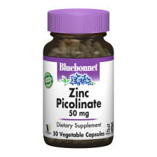 Мінерали Bluebonnet Nutrition Цинк Пиколинат 50мг, 50 гелевих капсул (BLB-00738)