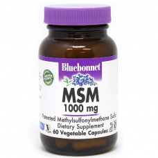 Вітамінно-мінеральний комплекс Bluebonnet Nutrition ЧСЧ 1000 мг, MSM, 60 вегетаріанських капсул (BLB0958)