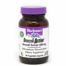 Трави Bluebonnet Nutrition Екстракт Брокколі 500 мг, Broccoli Active, 60 вегетаріанськи (BLB1260)