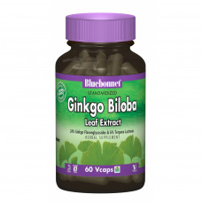 Трави Bluebonnet Nutrition Екстракт Листя Гінкго Білоби, Ginkgo Biloba Leaf Extract, 60 (BLB1362)