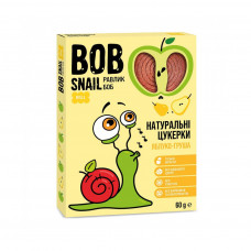 Цукерка Bob Snail Равлик Боб Яблучно-грушева 60 г (4820162520187)