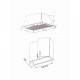 Витяжка кухонна Borgio BBI (TR) 5840 ivory glass MU 850