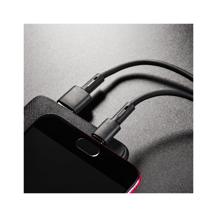 Дата кабель USB 2.0 AM to Micro 5P 1.0m 2.4A silicone BX31 black BOROFONE (6931474710376)