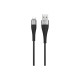 Дата кабель USB 2.0 AM to Lightning 1.0m 2.4A nylon BX32 black BOROFONE (6931474710413)