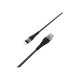 Дата кабель USB 2.0 AM to Lightning 1.0m 2.4A nylon BX32 black BOROFONE (6931474710413)