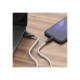 Дата кабель USB 2.0 AM to USB-C 1.0m 3A silicone BX42 white BOROFONE (6931474736772)