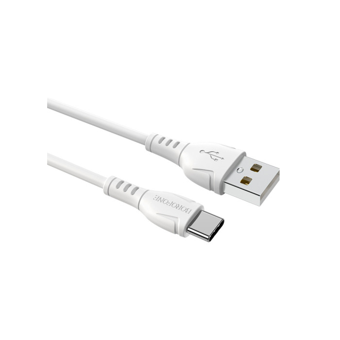 Дата кабель USB 2.0 AM to Micro 5P 1.0m 2.4A black BOROFONE (6931474743916)