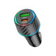 Зарядний пристрій BOROFONE 1xUSB-C PD30W + 1xUSB QC3.0 48W car adapter black (6941991101175)