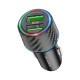 Зарядний пристрій BOROFONE 2xUSB QC3.0 36W car adapter black (6941991101205)