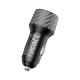 Зарядний пристрій BOROFONE 2xUSB QC3.0 36W car adapter black (6941991101205)
