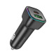 Зарядний пристрій BOROFONE 1xUSB-C PD30W + 1xUSB QC3.0 car adapter black (6941991110818)
