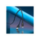Дата кабель USB 2.0 AM to Micro 5P 3.0m Lenny silicone BX113 black BOROFONE (6941991115547)