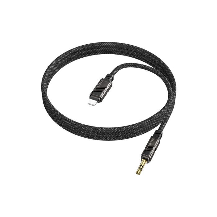 Кабель мультимедійний Lightning to 3.5mm M 1.0m black BOROFONE (6941991117749)
