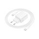 Зарядний пристрій BOROFONE BN27 Fuente 1xUSB-C PD20W + 1xUSB QC3.0 + cable USB-C to USB-C White (6941991120282)