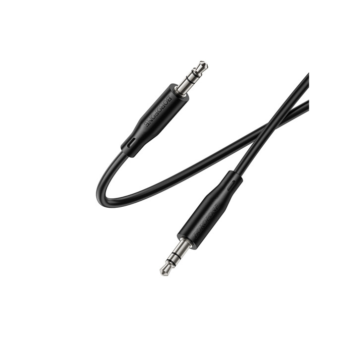 Кабель мультимедійний 3.5mm M to 3.5mm M 1.0m BL26 black BOROFONE (6941991122170)