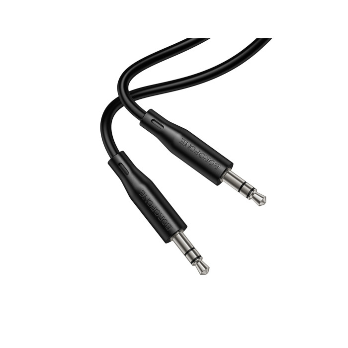 Кабель мультимедійний 3.5mm M to 3.5mm M 1.0m BL26 black BOROFONE (6941991122170)