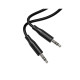 Кабель мультимедійний 3.5mm M to 3.5mm M 1.0m BL26 black BOROFONE (6941991122170)