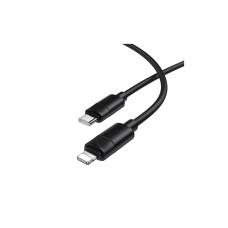 Дата кабель USB-C to Lightning 1.0m PD30W silicone BX123 Leya black BOROFONE (6941991124174)