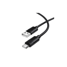 Дата кабель USB 2.0 AM to USB-C 1.0m silicone BX123 Leya black BOROFONE (6941991124211)