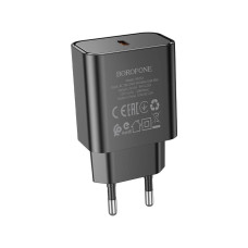 Зарядний пристрій BOROFONE BA71A Power USB-C PD20W Black (6974443387957)