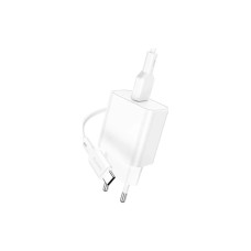 Зарядний пристрій BOROFONE USB QC3.0 + cable USB to USB-C 18W white (6974443388596)