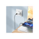 Дата кабель USB 2.0 AM to Lightning 1.0m 2.4A nylon BX87 black BOROFONE (6974443389005)