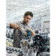 Гайковерт Bosch GDS 18V-400, 2x5Ah, 400 Нм, 0-2500 об/хв, кейс, зажим квадрат, 1.87 кг (0.601.9K0.020)