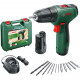 Шуруповерт Bosch EasyDrill 1200, 12В, 2х1.5Ач, ЗП, набір свердл і біт, кейс (0.603.9D3.007)