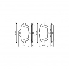 Гальмівні колодки Bosch 0986494771
