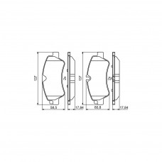 Гальмівні колодки Bosch 0986494796