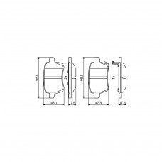 Гальмівні колодки Bosch 0986494802