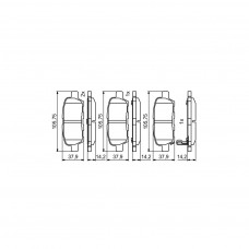 Гальмівні колодки Bosch 0986494861