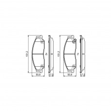 Гальмівні колодки Bosch 0986495402