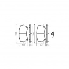 Гальмівні колодки Bosch 0 986 424 626