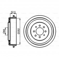 Гальмівний барабан Bosch 0 986 477 067