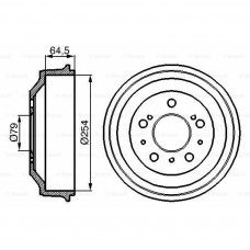 Гальмівний барабан Bosch 0 986 477 098