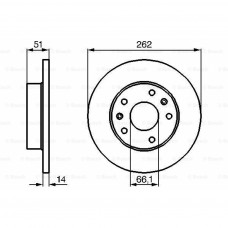 Гальмівний диск Bosch 0 986 478 991