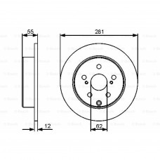 Гальмівний диск Bosch 0 986 479 419