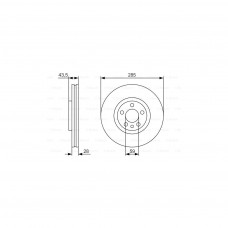 Гальмівний диск Bosch 0 986 479 S62