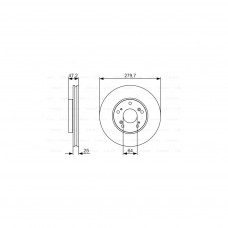 Гальмівний диск Bosch 0 986 479 S82