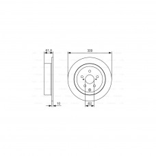 Гальмівний диск Bosch 0 986 479 T04