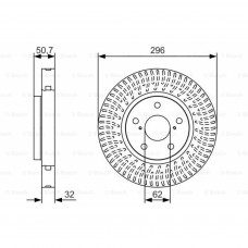 Гальмівний диск Bosch 0 986 479 T38