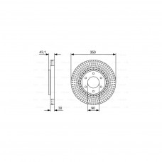 Гальмівний диск Bosch 0 986 479 V51