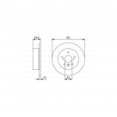 Гальмівний диск Bosch 0 986 479 W38