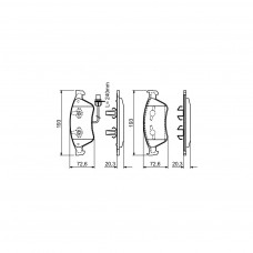 Гальмівні колодки Bosch 0 986 494 200