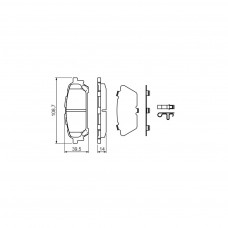 Гальмівні колодки Bosch 0 986 494 232