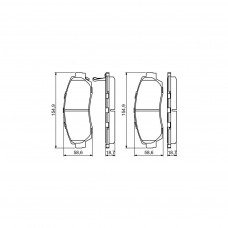 Гальмівні колодки Bosch 0 986 494 308